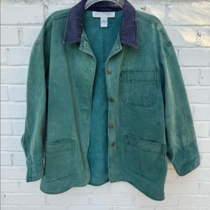 Vintage 90s Gloria Vanderbilt Barn/Chore coat jacket 100% Cotton